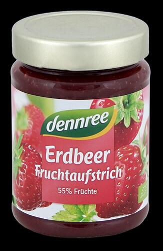 Dennree Erdbeer Fruchtaufstrich, 55 % Früchte