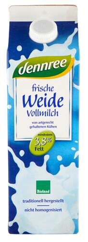 Dennree Frische Weide Vollmilch