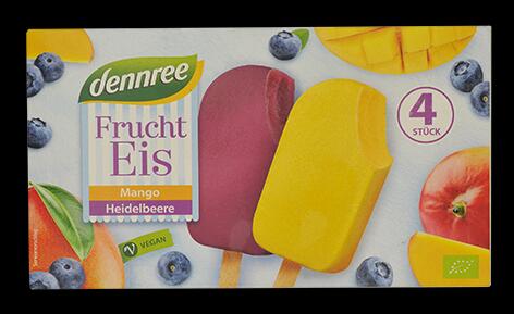 Dennree Frucht Eis Mango Heidelbeere Dennree Frucht Eis Mango Heidelbeere