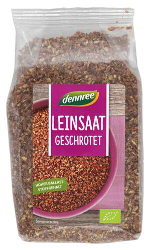 Dennree Leinsaat geschrotet