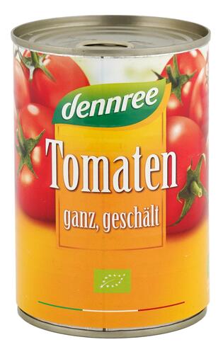 Dennree Tomaten ganz, geschält