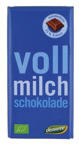 Dennree Vollmilch Schokolade