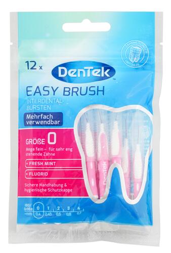 Dentek Easy Brush Interdentalbürsten Gr.0 fresh mint+fluorid