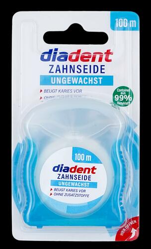 Diadent Zahnseide ungewachst, ohne Zusatzstoffe