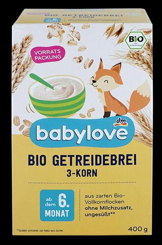Dm Babylove Bio Getreidebrei 3-Korn