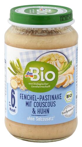 Dm Bio Fenchel-Pastinake mit Couscous & Huhn