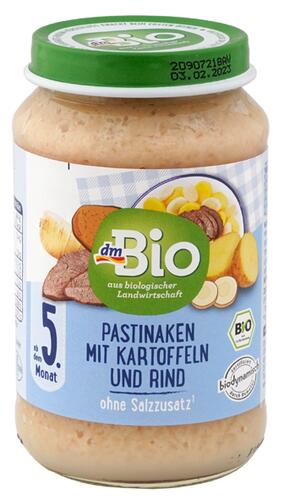 Dm Bio Pastinaken mit Kartoffeln und Rind