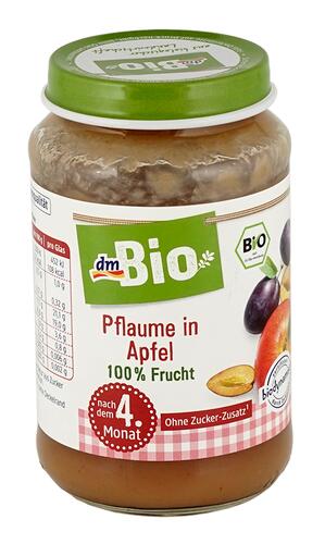 Dm Bio Pflaume in Apfel, Demeter