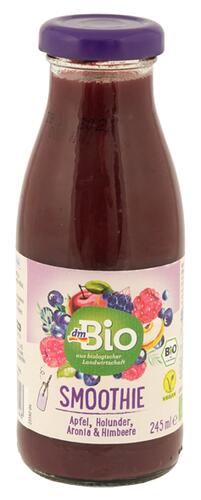 Dm Bio Smoothie Apfel, Holunder, Aronia & Himbeere