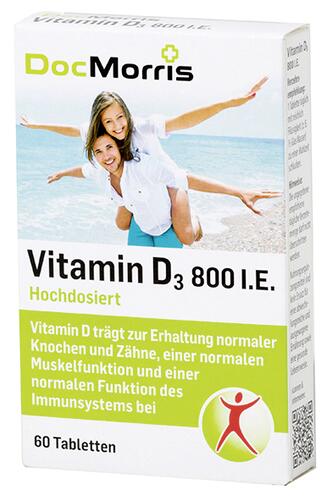 Doc Morris Vitamin D3 800 I.E. hochdosiert, Tabletten