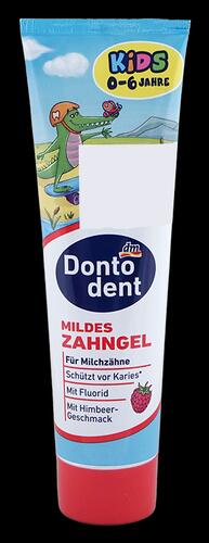 Dontodent Kids mildes Zahngel mit Himbeer-Geschmack, 0-6 Jahre