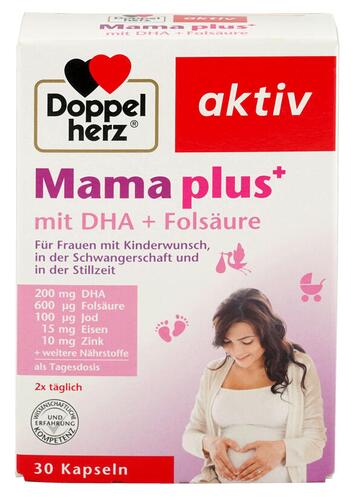 Doppelherz Aktiv Mama Plus mit DHA + Folsäure, Kapseln