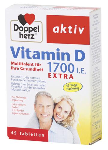 Doppelherz Aktiv Vitamin D 1700 I.E. Extra, Tabletten