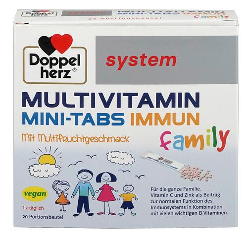 Doppelherz System Multivitamin Mini-Tabs Family, Portionsbeutel