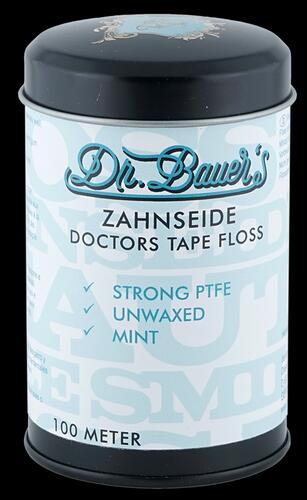Dr. Bauer's Zahnseide Doctors Tape Floss, strong PTFE, unwaxed, mint
