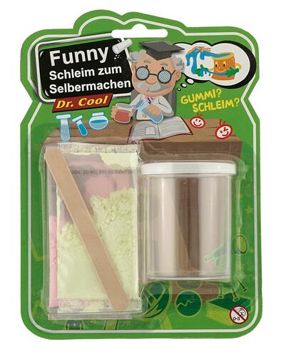 Dr. Cool Funny Schleim zum Selbermachen, grün und rosa