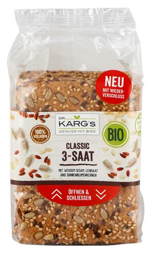 Dr. Karg's Classic 3-Saat Bio-Knäckebrot