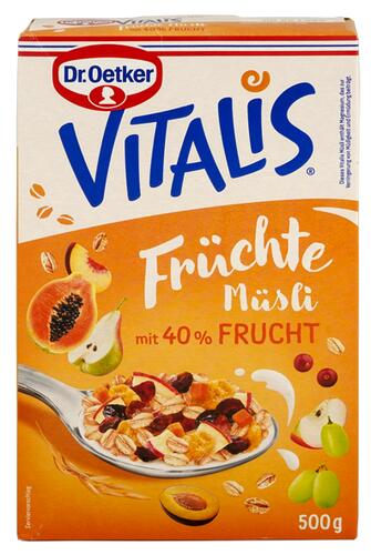 Dr. Oetker Vitalis Früchte Müsli