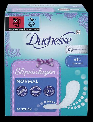 Duchesse Slipeinlagen, Normal, ohne Duftstoffe, 50 Stück