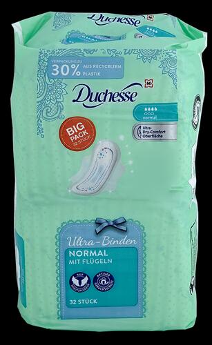 Duchesse Ultra-Binden, Normal mit Flügeln, 32 Stück