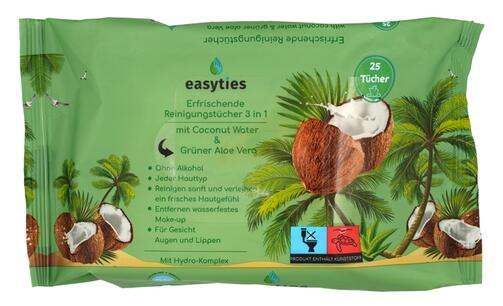 Easyties Erfrischende Reinigungstücher 3 in 1