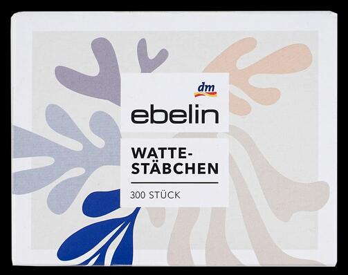 Ebelin Wattestäbchen Motiv-Box