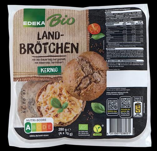 Edeka Bio Landbrötchen kernig mit Sauerteig