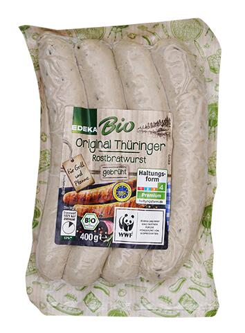 Edeka Bio Original Thüringer Rostbratwurst, gebrüht