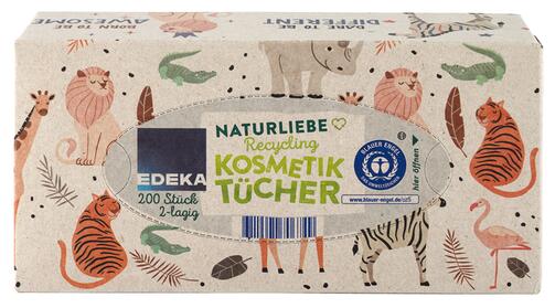 Edeka Naturliebe Recycling Kosmetiktücher, 2-lagig