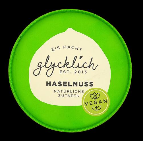 Eis Macht Glycklich Haselnuss, vegan