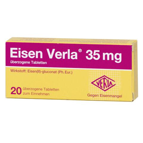 Eisen Verla 35 mg, überzogene Tabletten