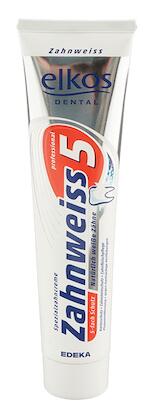 Elkos Dental Zahnweiss 5 Spezialzahncreme Elkos Dental Zahnweiss 5 Spezialzahncreme