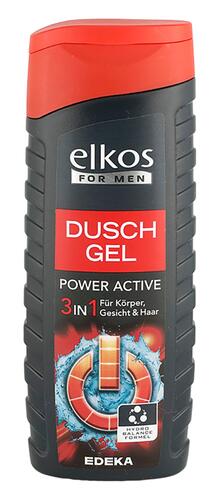 Elkos For Men Duschgel Power Active 3 in 1