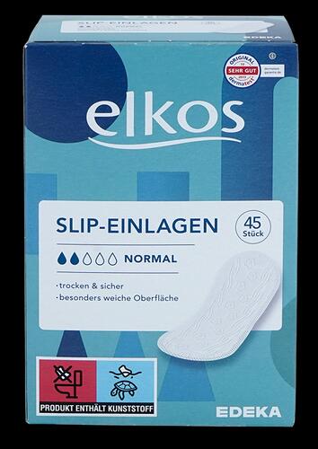 Elkos Slip-Einlagen, Normal, 45 Stück