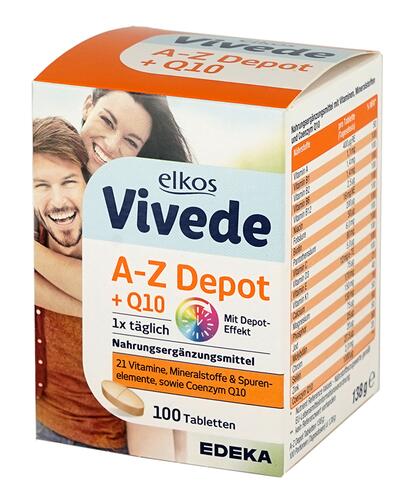 Elkos Vivede A-Z Depot + Q10, Tabletten