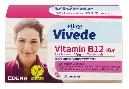 Elkos Vivede Vitamin B12 Kur, Ampullen, Himbeer