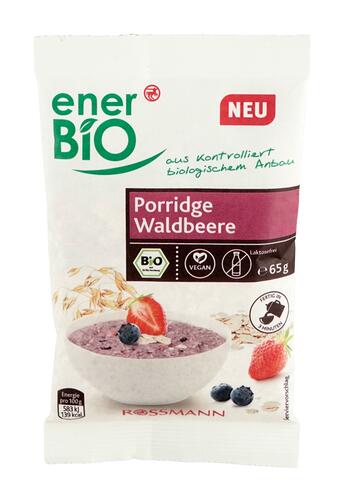Ener Bio Porridge Waldbeere, Portionsbeutel, vegan