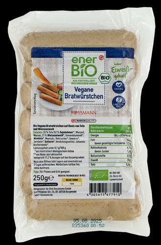 Ener Bio Vegane Bratwürstchen