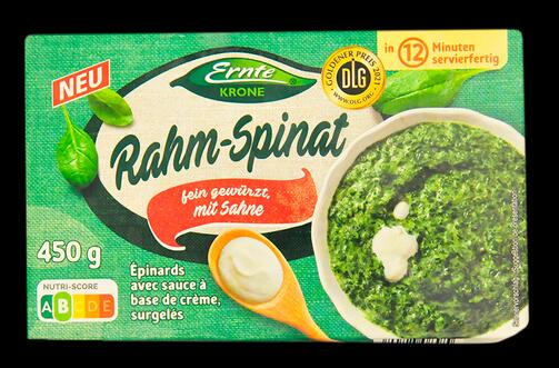 Ernte Krone Rahm-Spinat