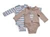 Erstlings-Body 2er Pack, Bio-Kollektion, taupe