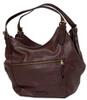 Esprit Hobo Bag mit schrägem Zipper, bordeaux