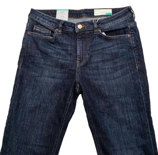 Esprit Organic Straight Stretch-Jeans, Medium Rise Esprit Organic Straight Stretch-Jeans, Medium Rise