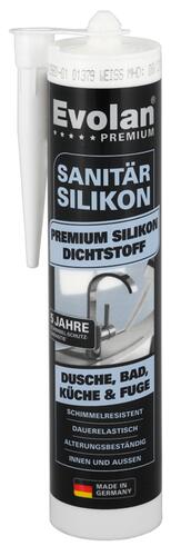 Evolan Premium Sanitär Silikon, weiß