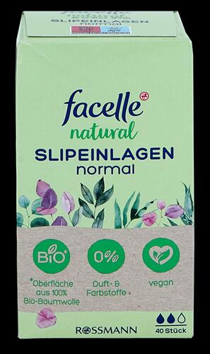 Facelle Natural Slipeinlagen Normal, ohne Duftstoffe, 40 Stück