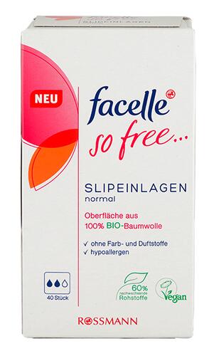 Facelle So Free Slipeinlagen, normal