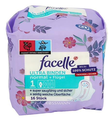 Facelle Ultra Binden, normal + Flügel