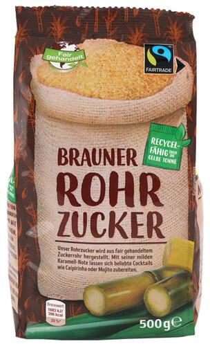 Fair gehandelt Brauner Rohrzucker