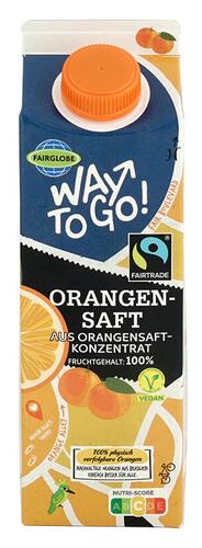Fairglobe Way To Go Orangensaft aus Orangensaftkonzentrat , Fairtrade 