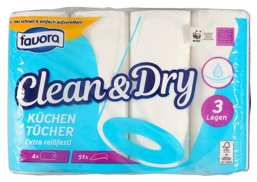 Favora Clean & Dry Küchentücher