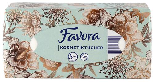 Favora Kosmetiktücher, 3-lagig